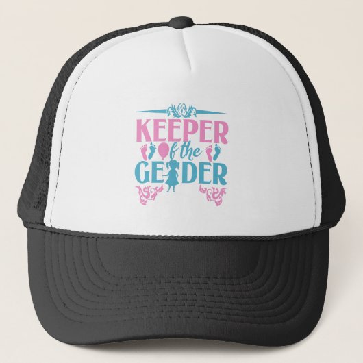 Houder van het Genderroze en Blauw Geslacht onthul Trucker Pet (Voorkant)