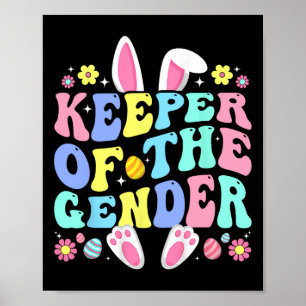 Houder van het geslacht Boy or Girl Easter Bunny G Poster