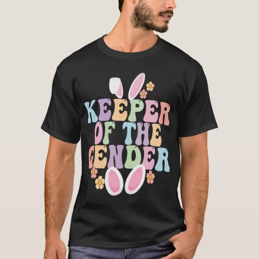 Houder van het geslacht Boy or Girl Easter Bunny G T-shirt (Voorkant)