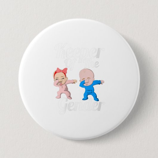 Houder van het geslachtsorgaan voor gendergelijkhe ronde button 7,6 cm (Voorkant)
