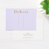 Houder van het lavendekleurige leder-haarklemscher visitekaartje (Bureau)