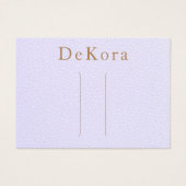 Houder van het lavendekleurige leder-haarklemscher visitekaartje (Voorkant)