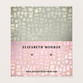 Houder van het mozaïekeffect, juwelen-beeldscherm visitekaartje (Buitenkant ongevouwen)