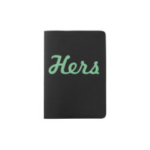 Houder van het paspoort voor Black and Mint Hers
