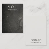 Houder van het Rol Black Rustic Earring-beeldscher Visitekaartje (Voorkant / Achterkant)