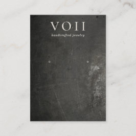 Houder van het Rol Black Rustic Earring-beeldscher Visitekaartje