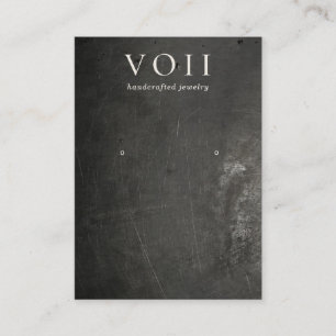 Houder van het Rol Black Rustic Earring-beeldscher Visitekaartje