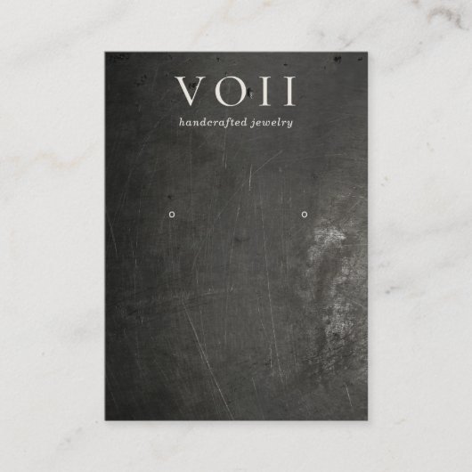Houder van het Rol Black Rustic Earring-beeldscher Visitekaartje (Voorkant)