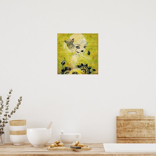 Houder van het tranencanvas poster (Keuken)