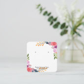 Houder van juwelen-beeldscherm ophalen ・ Waterverf Vierkante Visitekaartje (Staand voorkant)