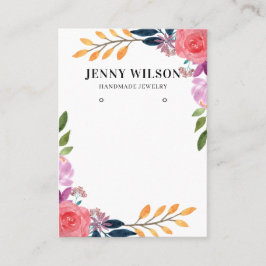 Houder van juwelen-beeldscherm ophalen ・ Waterverf Visitekaartje