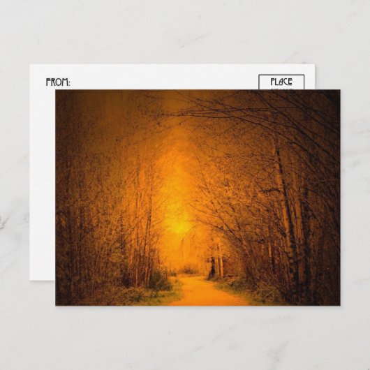 Houder van licht briefkaart (Voorkant / Achterkant)