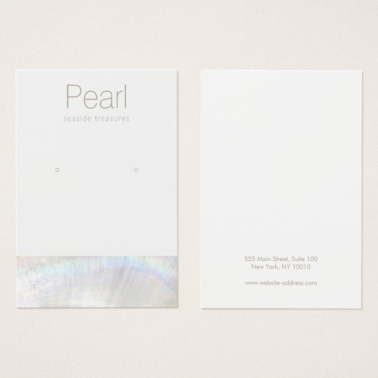 Houder van Nautical Earring-beeldscherm Visitekaartje (Voorkant /achterkant)