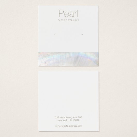 Houder van Nautical Stud Earring Display Holder Se Vierkante Visitekaartjes (Voorkant /achterkant)