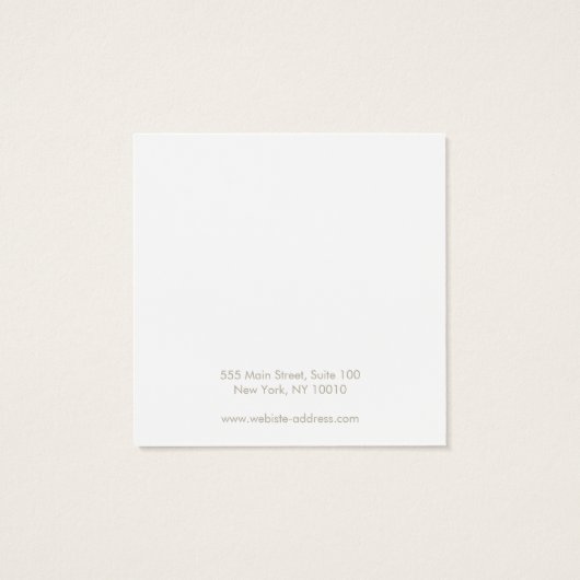 Houder van Nautical Stud Earring Display Holder Se Vierkante Visitekaartjes (Achterkant)