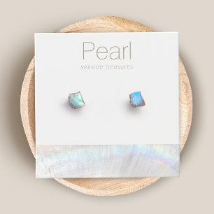 Houder van Nautical Stud Earring Display Holder Se Vierkante Visitekaartjes