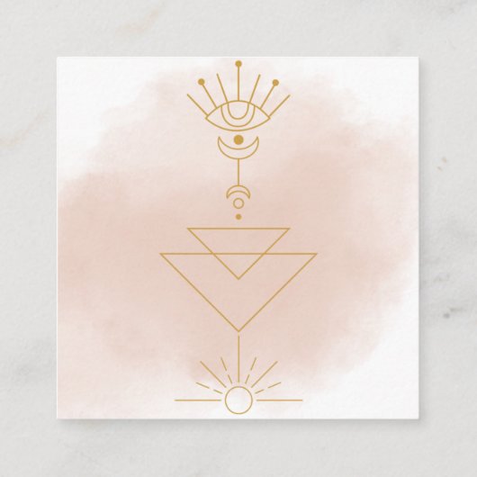 Houder van visitekaartje en Ketting (Achterkant)