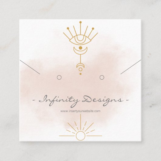 Houder van visitekaartje en Ketting (Voorkant)