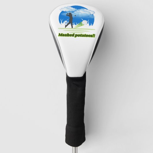 Houder voor houten golfclubs met Mashed Potatoes e Golfheadcover (Voorkant)