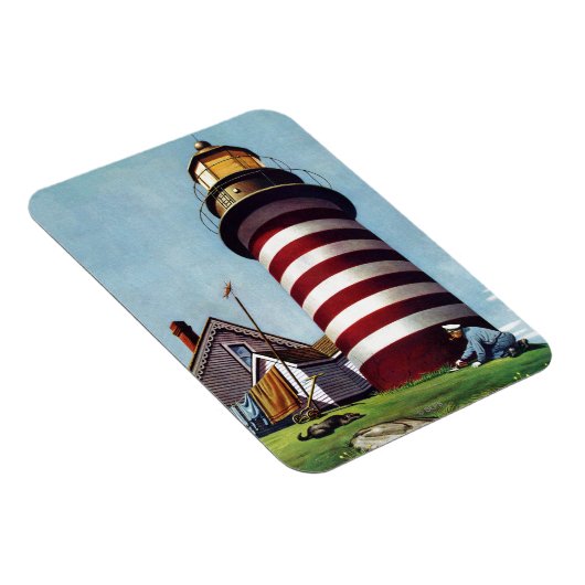 Houder vuurtoren van Stevan Dohanos Magneet (Rechterzijde)