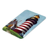 Houder vuurtoren van Stevan Dohanos Magneet (Linkerzijde)