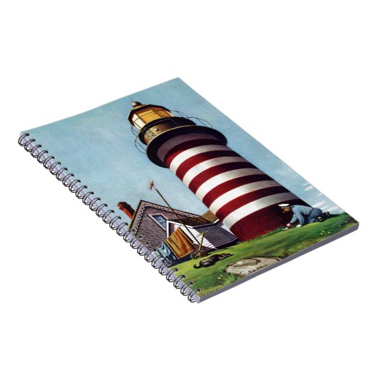 Houder vuurtoren van Stevan Dohanos Notitieboek (Rechterzijde)