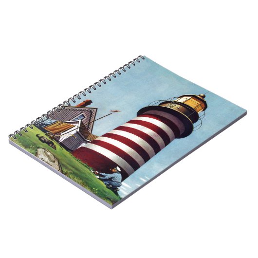 Houder vuurtoren van Stevan Dohanos Notitieboek (Linkerzijde)