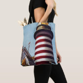 Houder vuurtoren van Stevan Dohanos Tote Bag (Dichtbij)