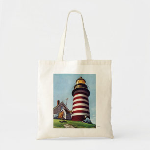 Houder vuurtoren van Stevan Dohanos Tote Bag