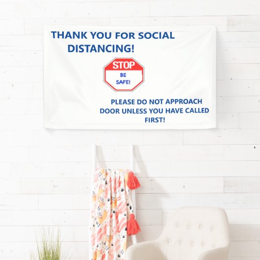 Houderdeurteken om ongewenste bezoekers weg te hou spandoek (Insitu)