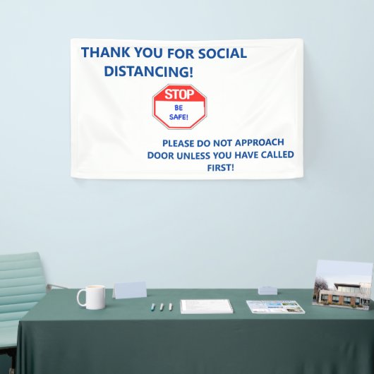 Houderdeurteken om ongewenste bezoekers weg te hou spandoek (Beurs)