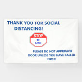 Houderdeurteken om ongewenste bezoekers weg te hou spandoek (Horizontaal)