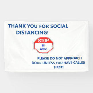 Houderdeurteken om ongewenste bezoekers weg te hou spandoek