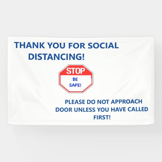 Houderdeurteken om ongewenste bezoekers weg te hou spandoek (Horizontaal)