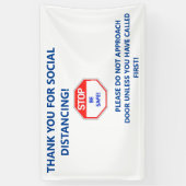 Houderdeurteken om ongewenste bezoekers weg te hou spandoek (Verticaal)