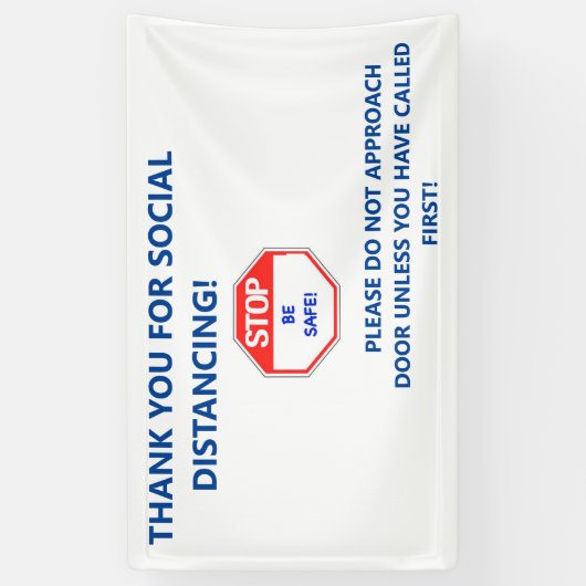 Houderdeurteken om ongewenste bezoekers weg te hou spandoek (Verticaal)