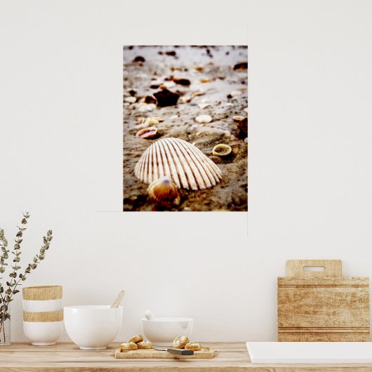 Houders aan de kust... Afdrukken Poster (Keuken)