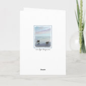 Houders in de Seashore Painting Dog Art Kaart (Achterkant)