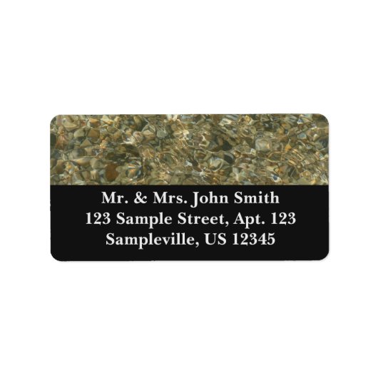 Houders onder rimpelwater etiket (Voorkant)