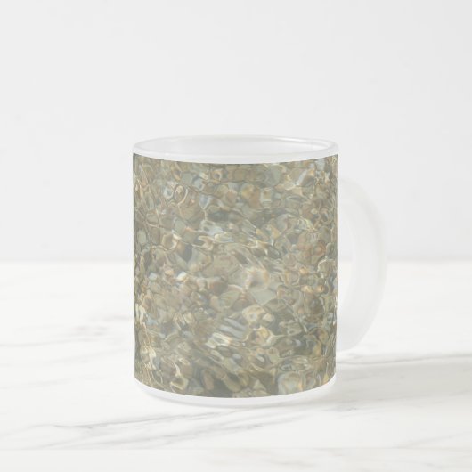 Houders onder rimpelwater matglas koffiemok (Voorkant rechts)