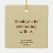 Houders op de strand keramisch ornament (Achterkant)