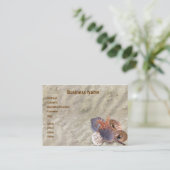 Houders op strand visitekaartje (Staand voorkant)