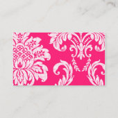 Houders van de Hot Pink Damastafel-kaartenkaartjes Plaatskaartje (Achterkant)