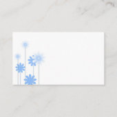 Houders van een blauwe Daisy Wedding Place Card Plaatskaartje (Achterkant)