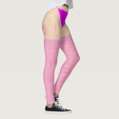 Houders van visnetten Hot Pink met Leggings van ni (Rechts)