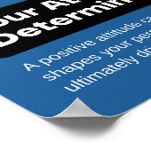 Houding bepaalt hoogte Motivatie Poster (Hoek)