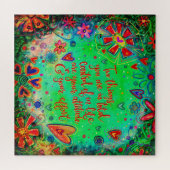 Houding en moeite Leuk Bloemen Inspirerend Legpuzzel (Horizontaal)