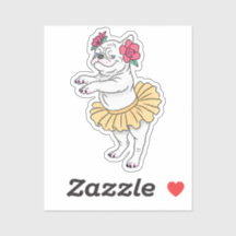 Houding en pointe | Op maat gesneden Vinyl Sticker