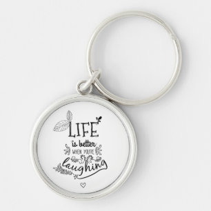 Houding Geluk Leven Citaat Motiverend Succes Sleutelhanger