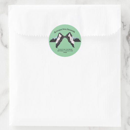 Houding hond training cirkel sticker (Tas)